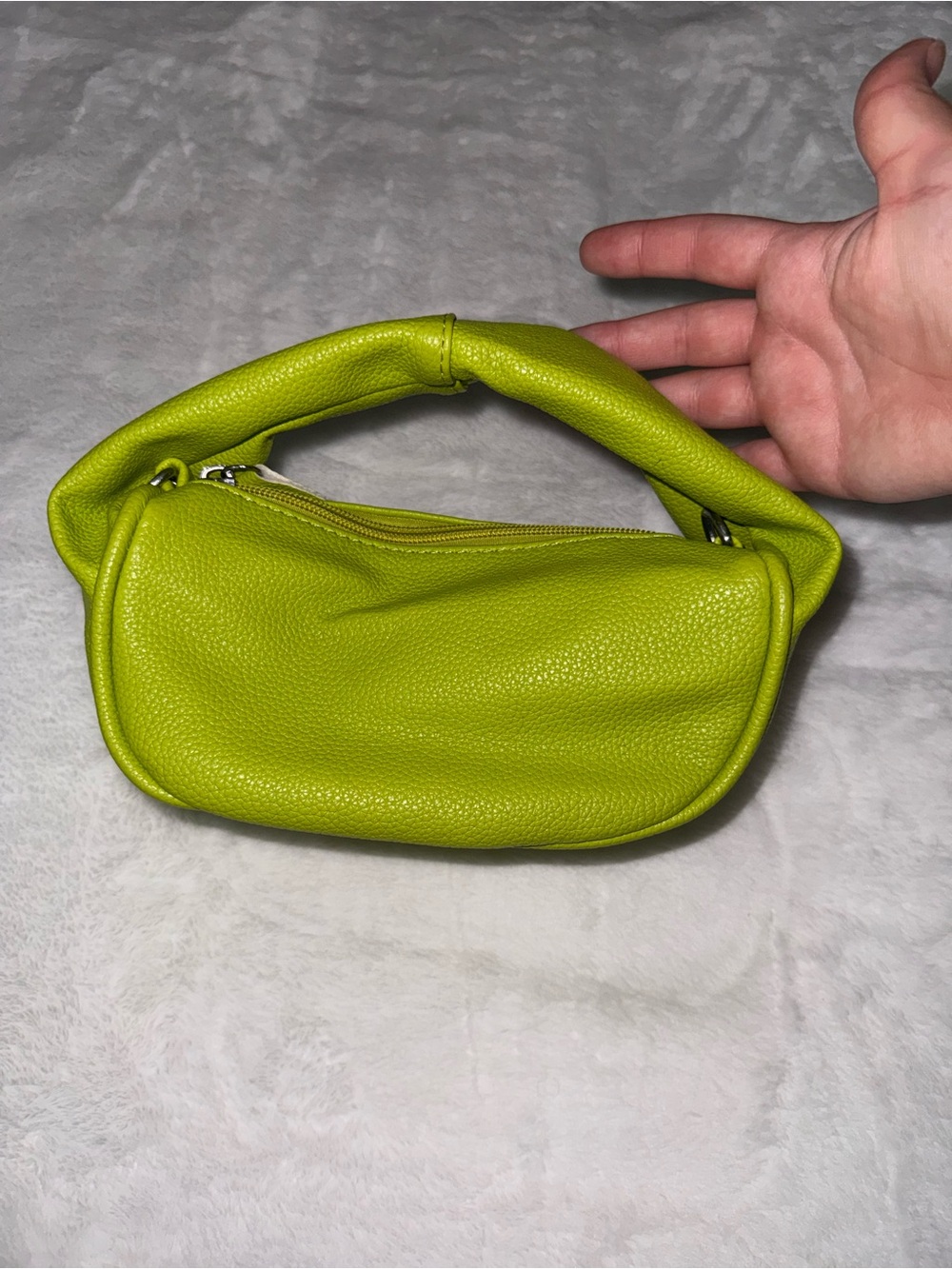 SHEIN Lime Green Padded Handle Shoulder Bag